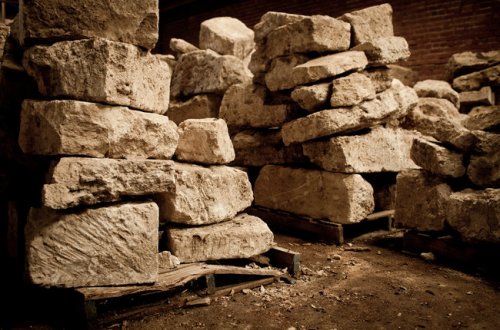 The house's stones were bought in Spain by William Randolph Hearst in the 1930s, then abandoned in San Francisco's Golden Gate Park for decades.(Max Whittaker for the NYT) 