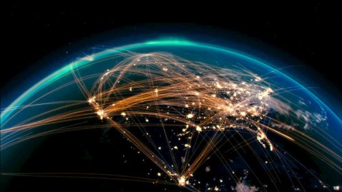 A still from the opening sequence of "The Fifth Estate" 