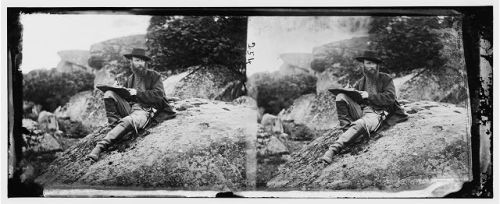  Alfred Waud, at Gettysburg. Library of Congress